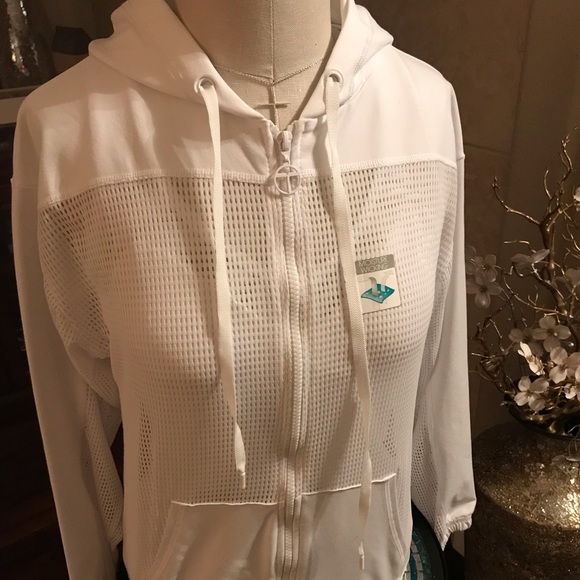 Trina Turk Tops New Trina Turk Moisture Wick Perforated Hoodie